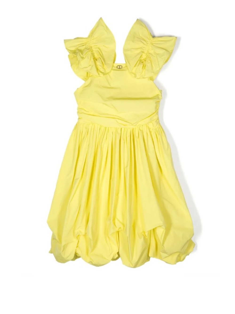 Twin-Set Yellow Ruffled Dress - Picture 2 of 8
